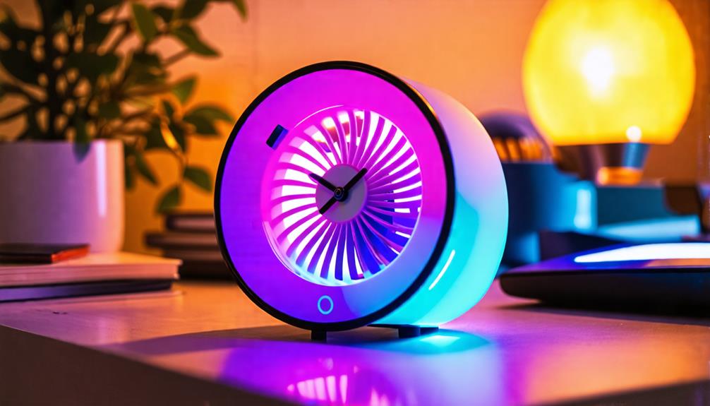 cool stylish usb clock fans