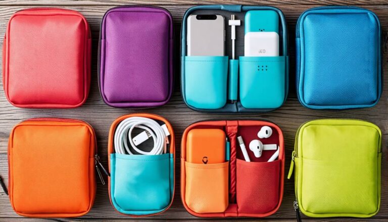 tangle free electronics organizer pouches