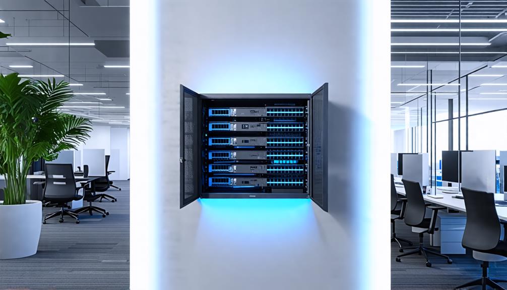 top wall mount network cabinets