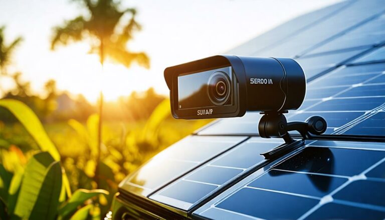 eco friendly solar backup cameras