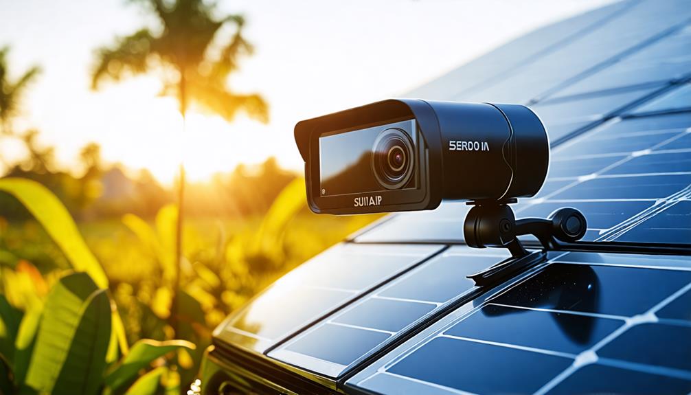 eco friendly solar backup cameras