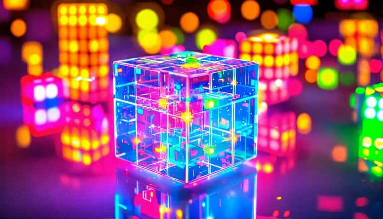 engaging flashing cube games