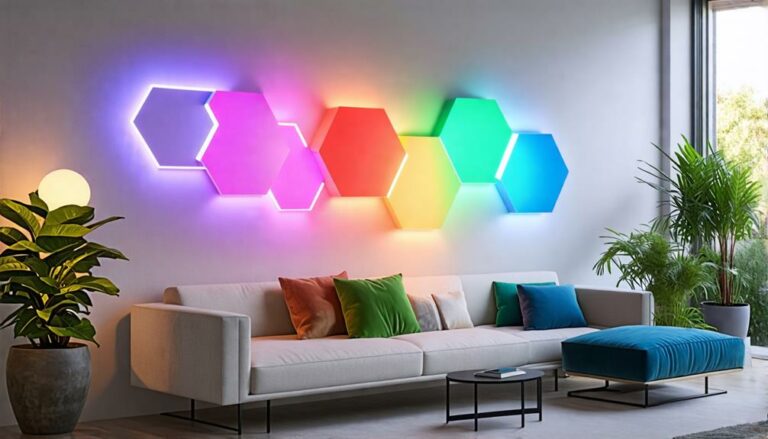 stylish hexagon led wall lights