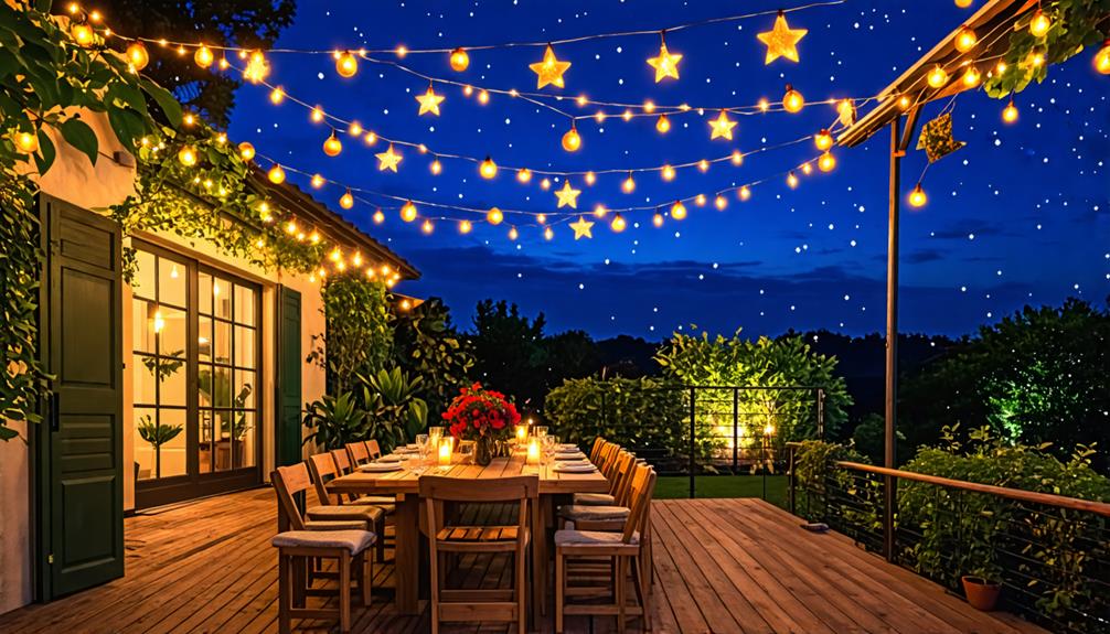 stylish outdoor string lights