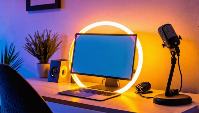 top monitor ring lights